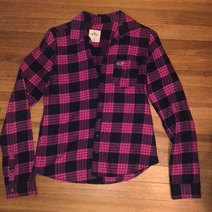 Hollister plaid shirt